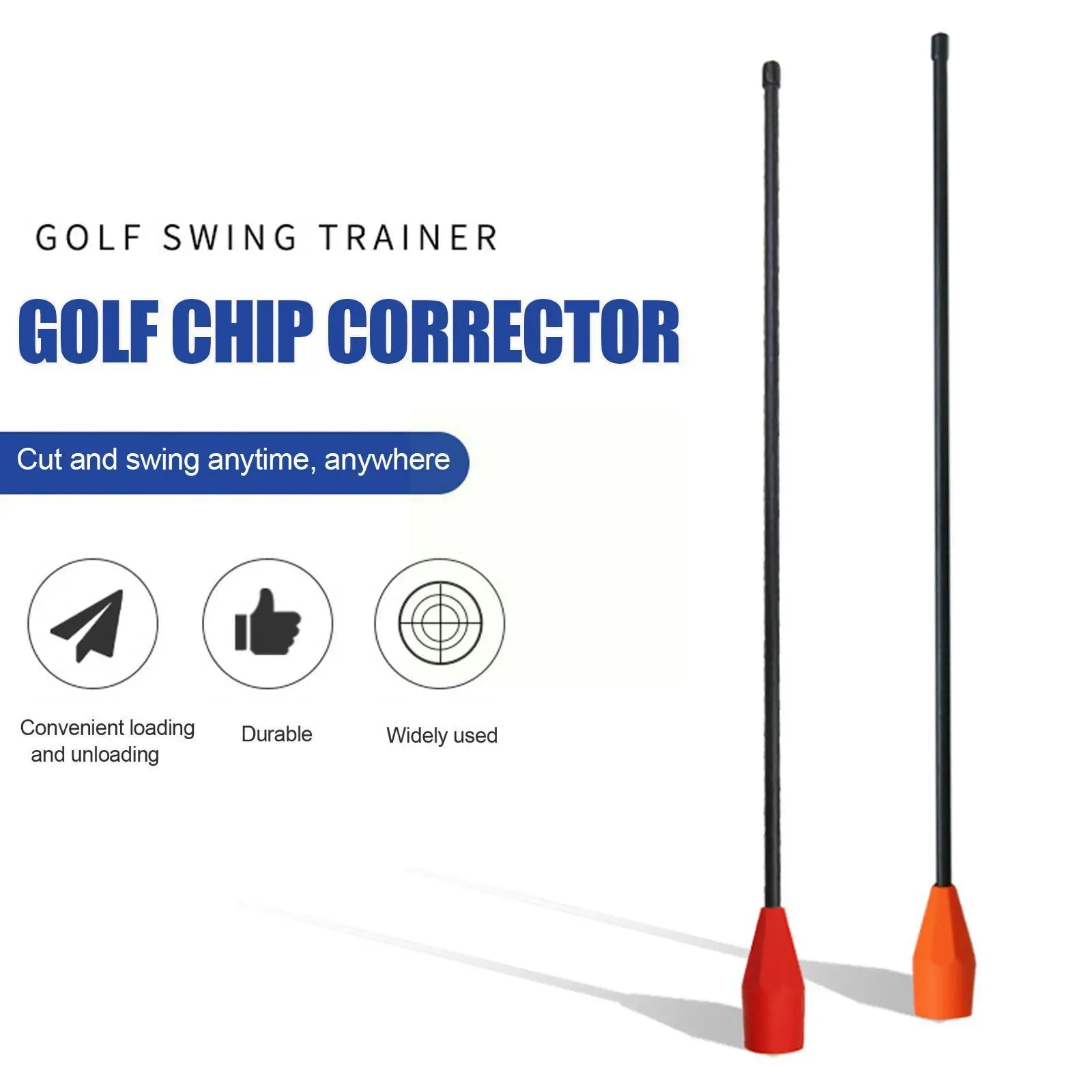 

Golf Chip Corrector Golf Practice Aid Stick Beginner Golf Golf Accessories Training Goods Swing Exercise Accessories Golf J0K3