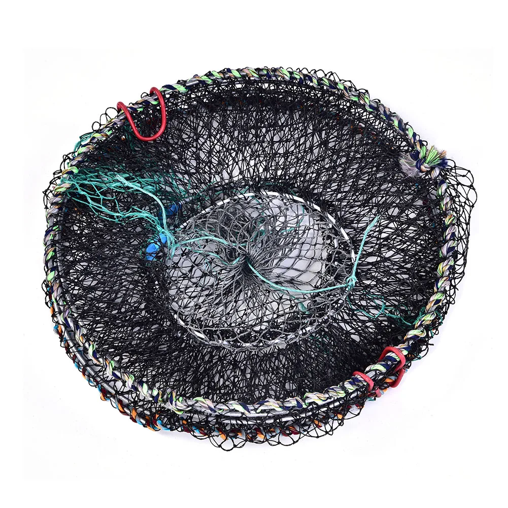 

Foldable Lobster Crayfish Crab Crawfish Shrimp Fish Trap Cage Fishing Net (25cm)