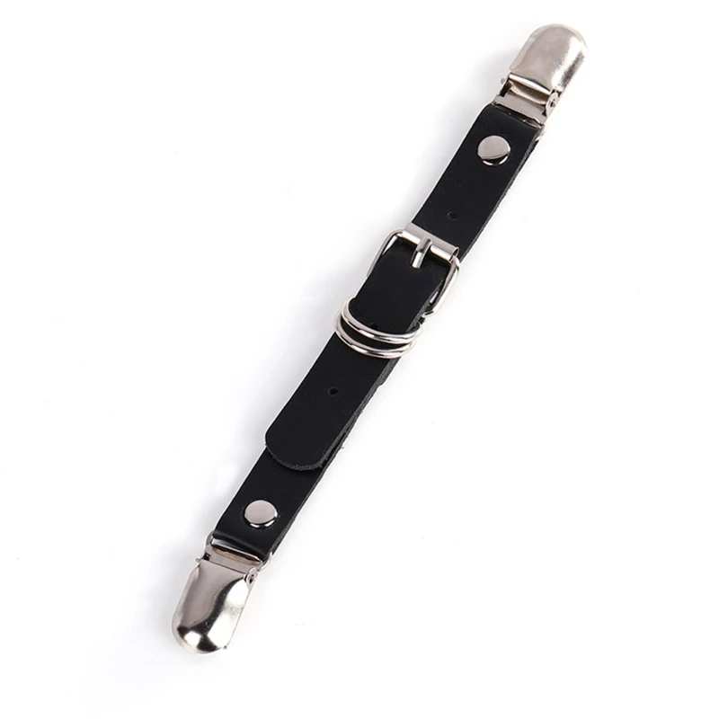 

Women Double-Headed Garter Clip Faux Leather Belt Lingerie Thigh Suspender Strap