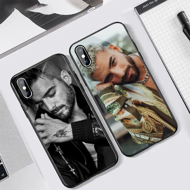 

Colombian singer Maluma Phone Case Tempered glass For iphone 11 12 13 PRO MAX mini 6 7 8 plus X XS XR