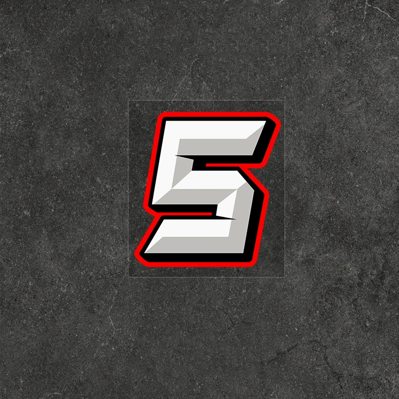 Арабские цифры от 0 до 9, гоночный номер, шлем, гоночные виниловые наклейки, аксессуары для мотоциклов, наклейки для стайлинга автомобилей и наклейки