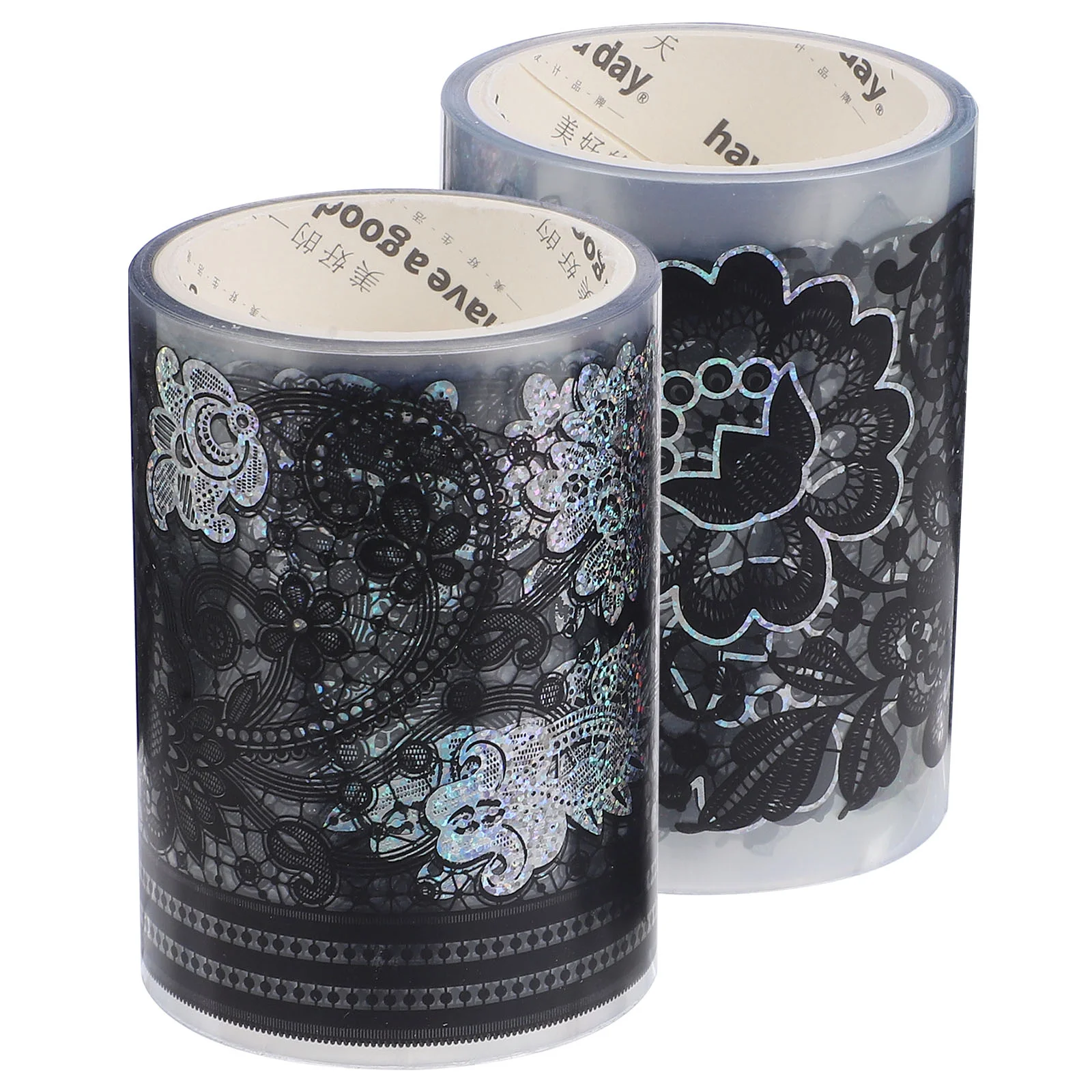 

2 Rolls Aethstetic Room Decor Plastic Lace Tape Scrapbooking Pattern Tapes Material The Pet DIY Frame