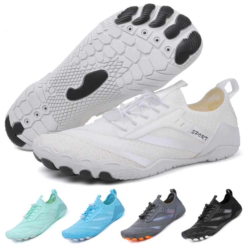 

Swimming Water Shoes For Men Women Barefoot Beach Sandals Upstream Aqua Diving Shoes Fitness Yoga Surf Hiking Wading Sneakers