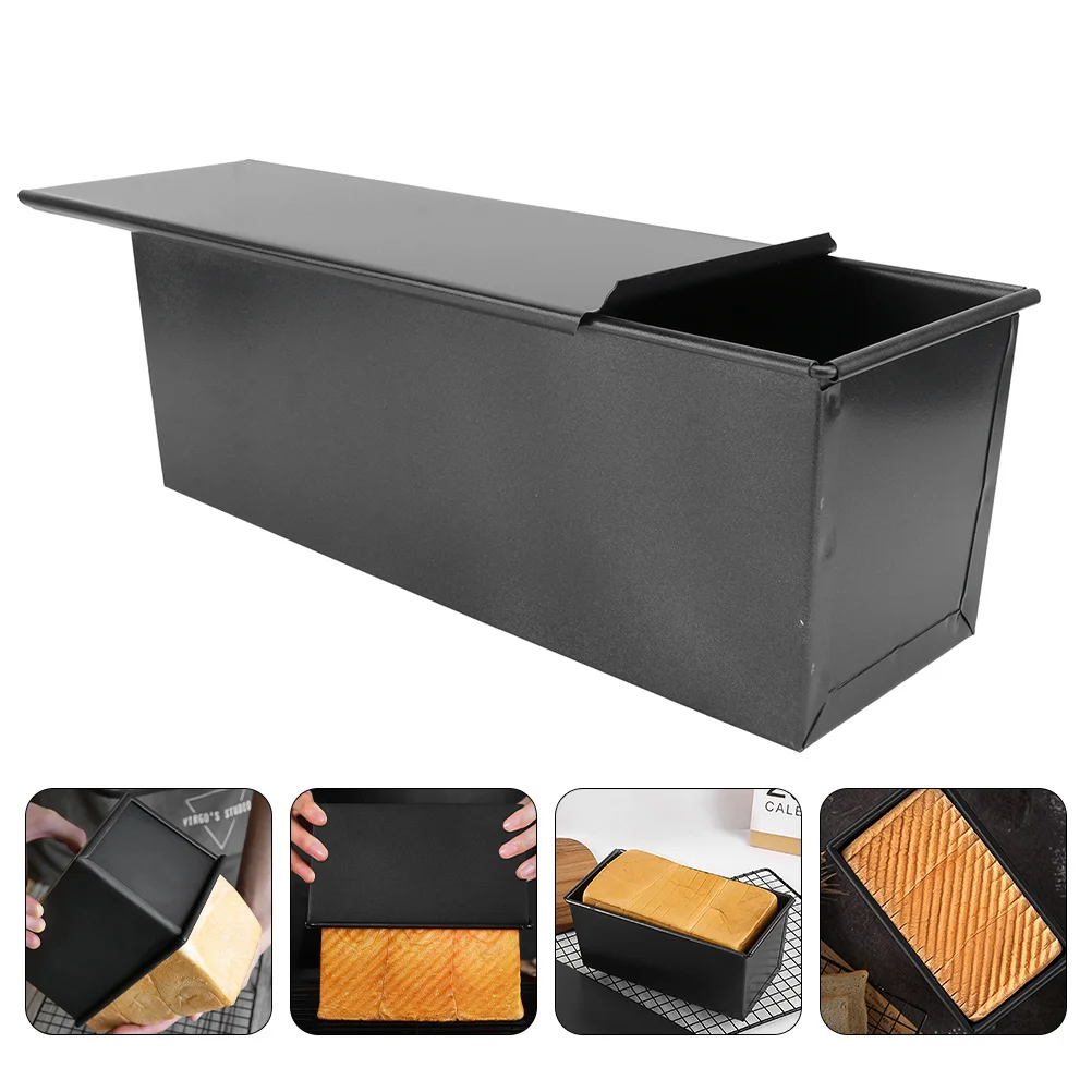 

Baking Pan Bread Loaf Toast Cake Mold Mouldbox Lidpans Bakeware Non Tray Stick Iron Household Oven Kitchen Dough Tin Meatloaf