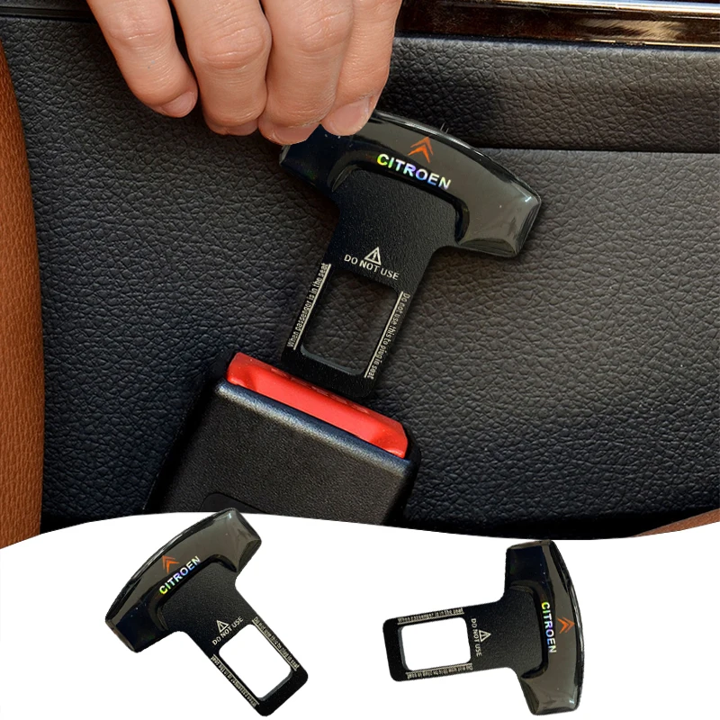 

1/2Pcs Safety Belt Buckles Car Seat Alarm Canceler Stopper For Citroen C4 C1 C5 C3 C6 C5 C8 DS C-ELYSEE VTS C4l Car Accessories