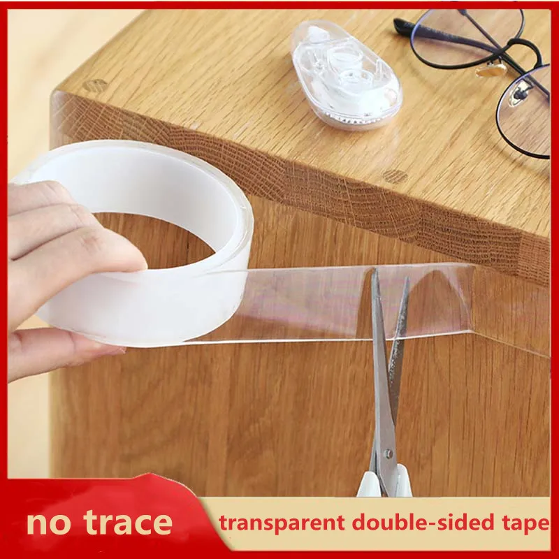 

3M Home reusable Tape double sided adhesive for Face Super Strong Traceless Nano Glue Gadget cinta doble cara Transparent
