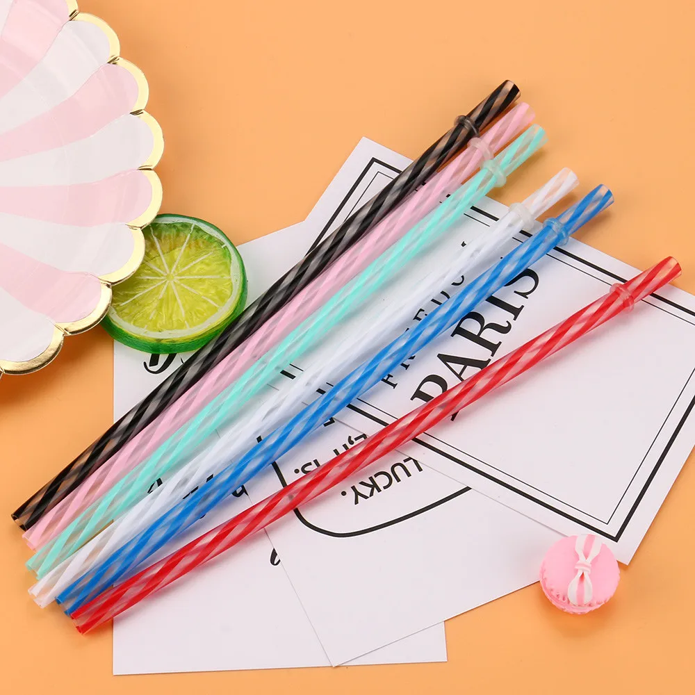 

10/50/100pcs Modeling Cocktail Drinking Disposable Plastic Straws Hawaii Party Straws For Celebration Drink Party Supplies