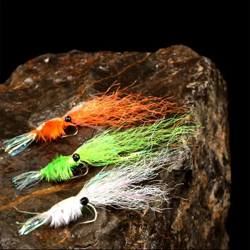 

Fishing Lures Ice Silk Shrimp Fly Hook Color Shrimp Hook Micro Poison Shrimp Mouth Green Slightly Kill Bionic Fake Bait