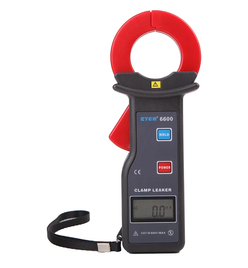 

ISO CE ETCR6600 High Accuracy Clamp Leaker Current Meter AC AC Clamp Current Meter 0mA-600A