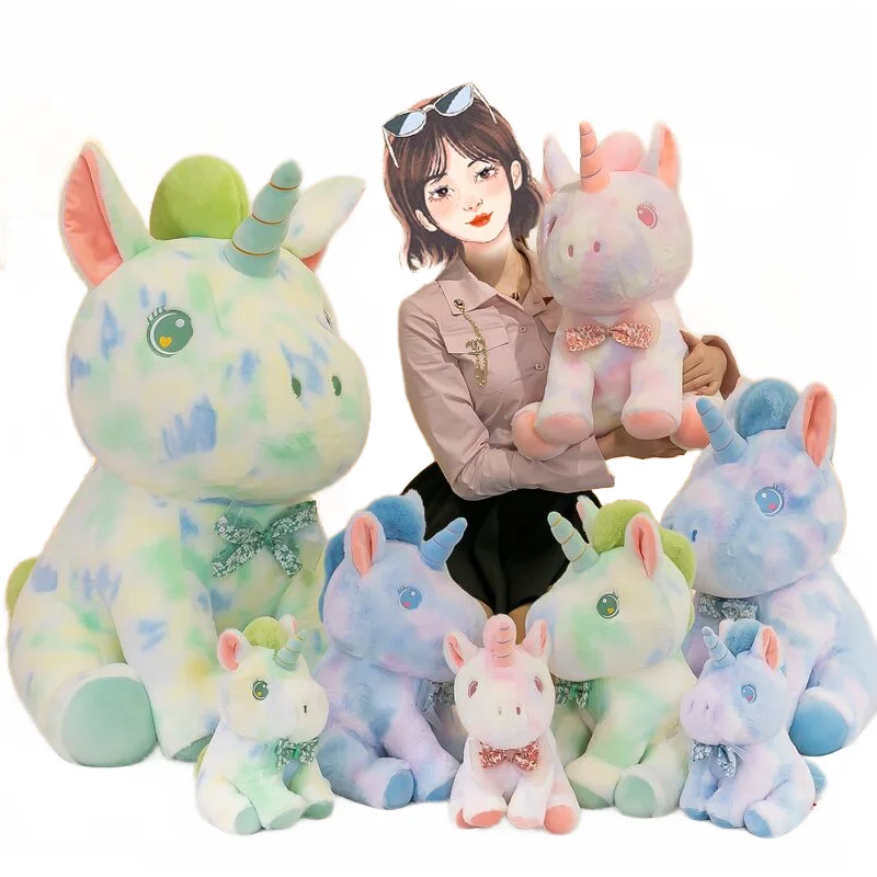 

26/40/55/90cm Kawaii Lovely Unicorn Sleeping Pillow Super Soft Comfortable Bed Throw Pillow Plush Stuffed Toy BDAY Xmas Present
