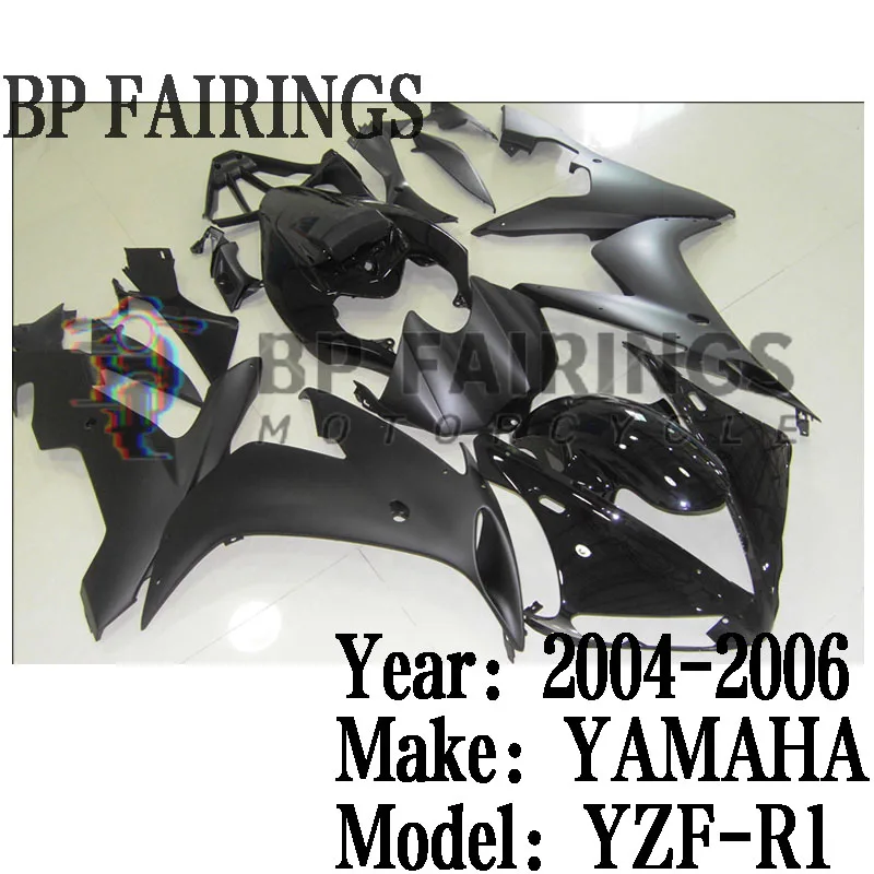 

for Yamaha YZF R1 2004 2005 2006 Motorcycle Bodywork Set Injection ABS Plastics Full Fairings Kit Set Black