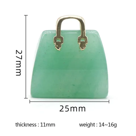 Розовый кварц в форме пакета