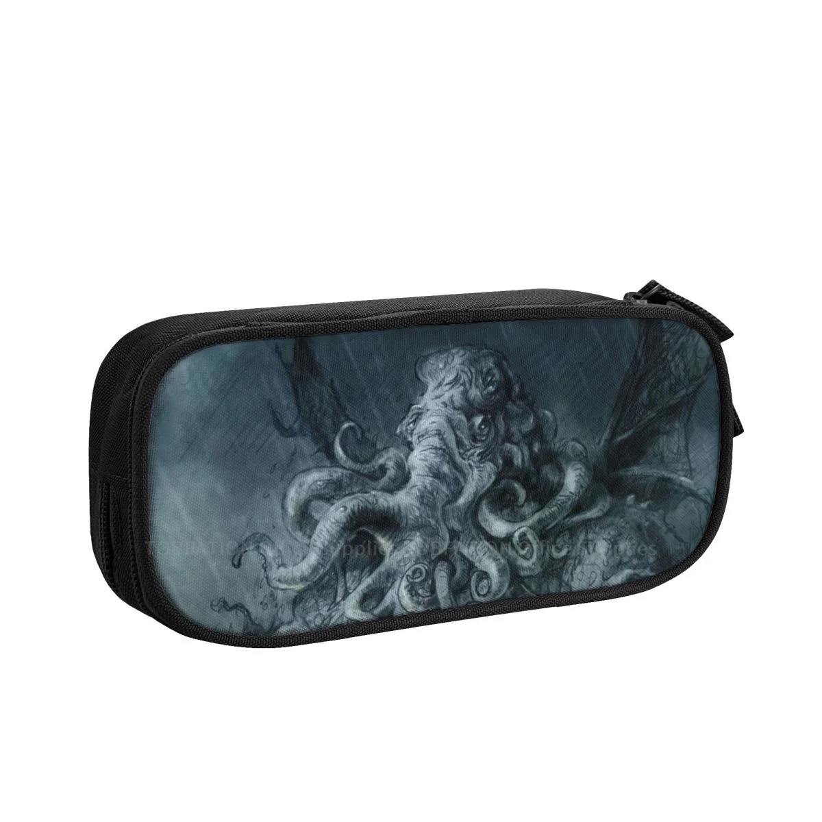 

Пенал с дождем Cthulhu Mythos, сумка для карандашей для девочек и мальчиков, студенческие стационарные сумки большой емкости с двойной молнией