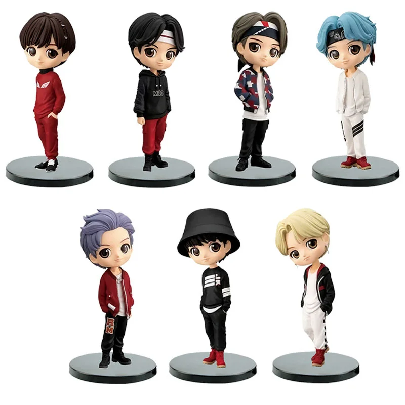 

15cm Kawaii KPOP Star TOP Group PVC Figure Model Toys Cute Bangtan Boys Groups A.R.M.Y Action Figures Dolls Xmas Gift for Girls