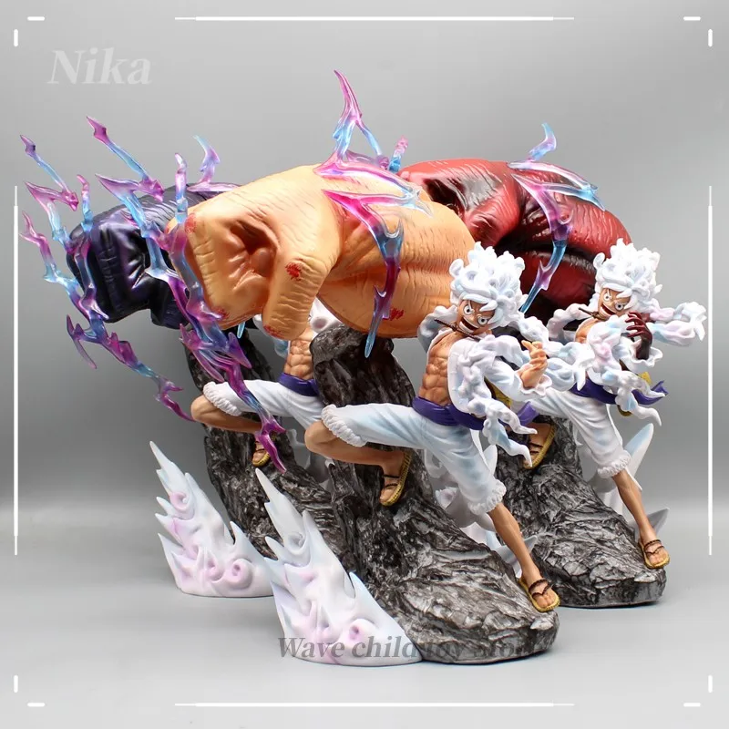 

29cm Anime One Piece Figure Sun God Nika Gear 5 Luffy Pvc Action Figurine Monkey D Luffy Statue Collectible Model Doll Toys