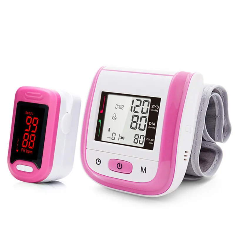 

Finger Pulse Oximeter Blood Pressure Monitor sphygmomanometer Bloodpressureteter Oximetro De Dedo