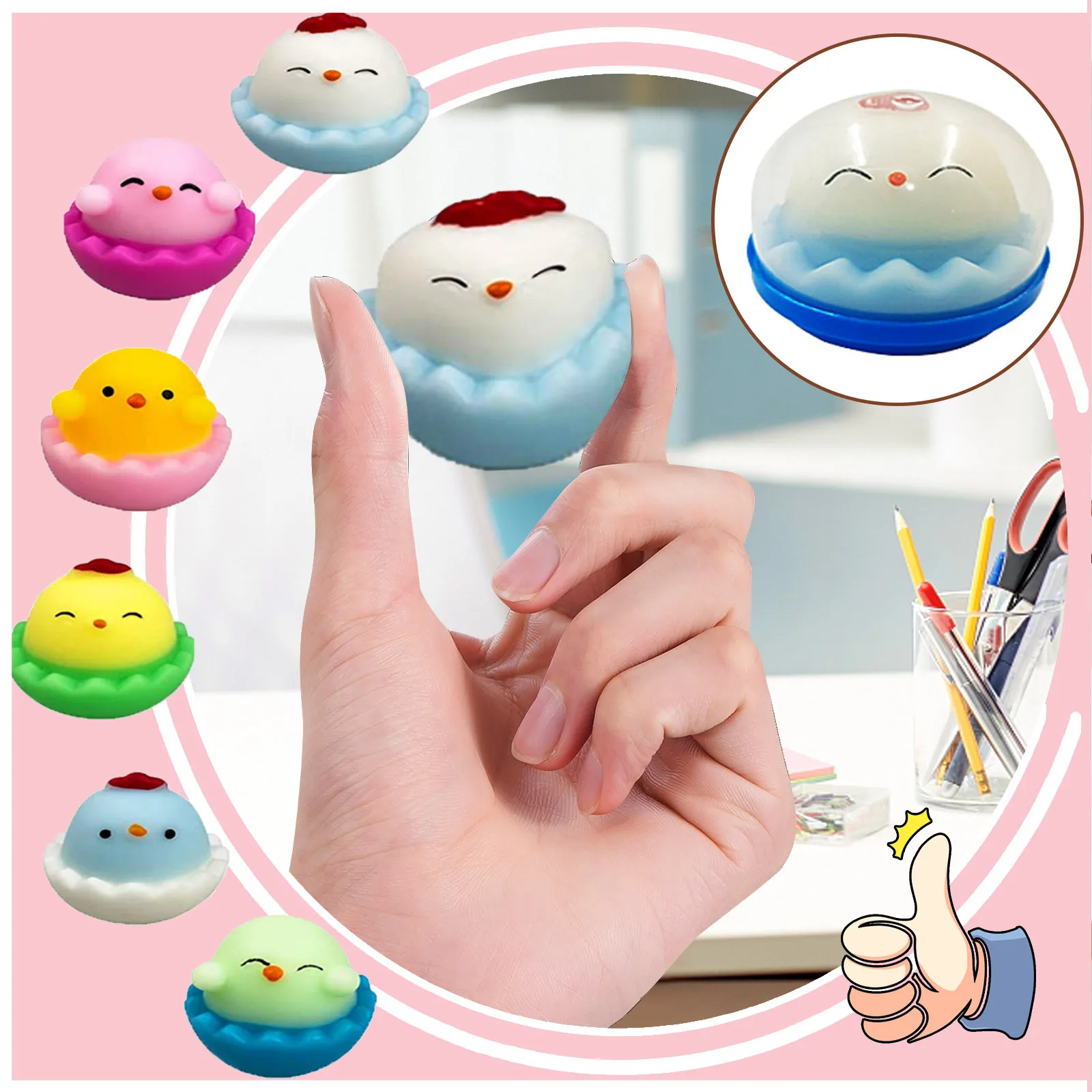 

6pc New Pop Easter Dumplings And Decompression Toys Eggs Autism Stress Cute Pet For Kids Adults Elderly Over 1 Years Toys Gifts