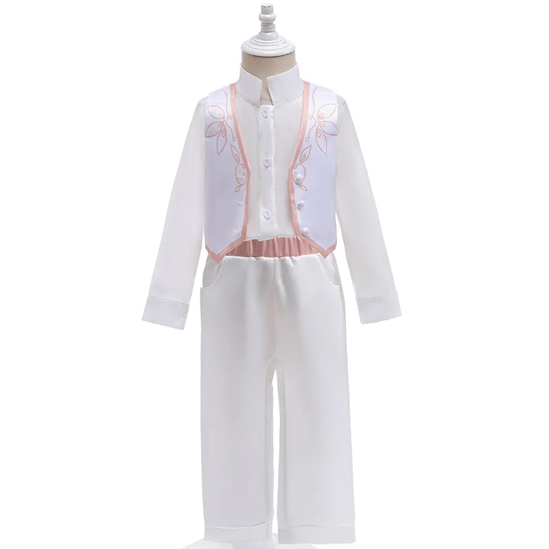 New Costume For Boys Set Madrigal Cosplay Gartment Kids Birthday Banquet Show Carnival Party Clothes Shirt+Vest+Pants Suit 3-10Y