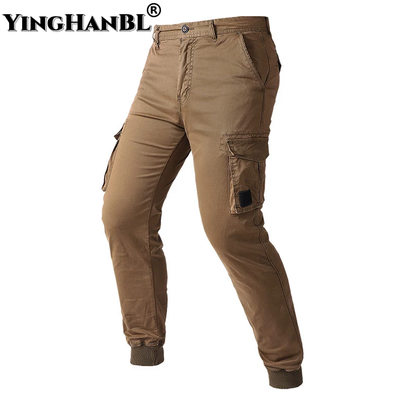 

Высококачественные тактические армейские брюки-карго для отдыха на открытом воздухе с несколькими карманами для кемпинга походов искусственный хлопок мужские Новые прямые повседневные брюки