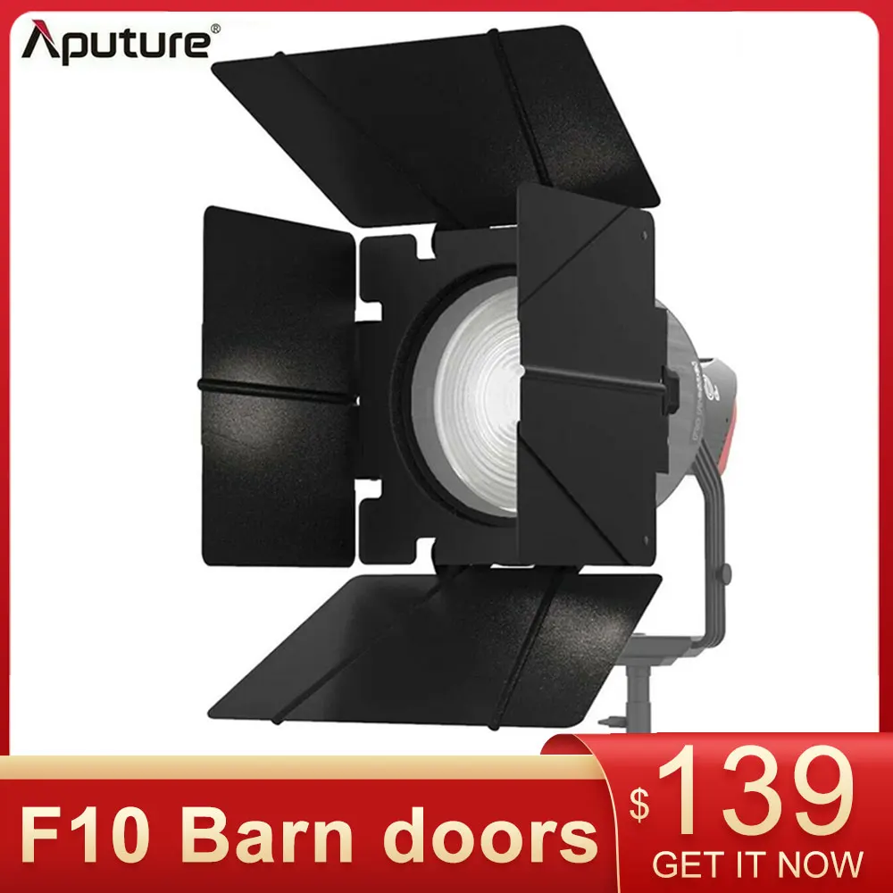 

Aputure F10 Barndoors for F10 Fresnel LS 600D 600X Pro 300X 300D 120D Bowens Mount LED Lights 8-Leaf Design & Negative Reflector