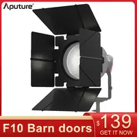 Aputure F10 Barndoors for F10 Fresnel LS 600D 600X Pro 300X 300D 120D Bowens Mount LED Lights 8-Leaf Design & Negative Reflector