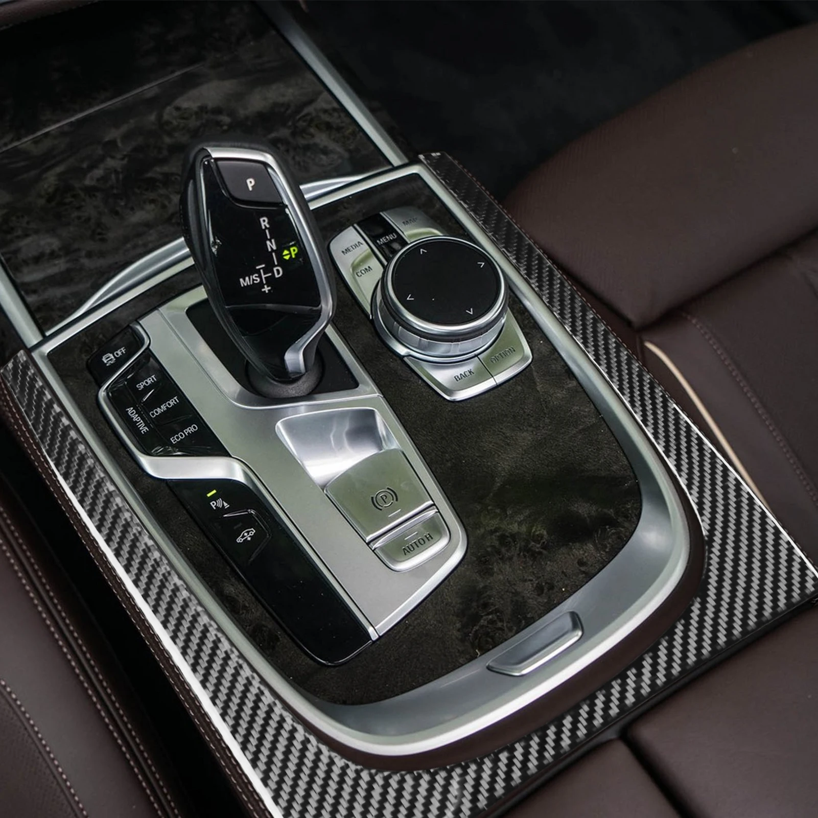 Для BMW 7 серии G11 G12 2015-2022 углеродное волокно внешняя боковая панель переключения