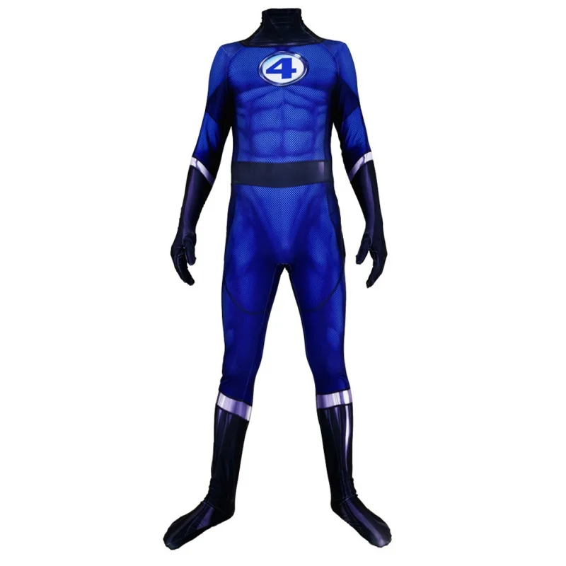 

Fantastic Four Suit Cosplay Costume Zentai Bodysuit Suit Superhero Halloween Jumpsuits Adults Kids Catsuit