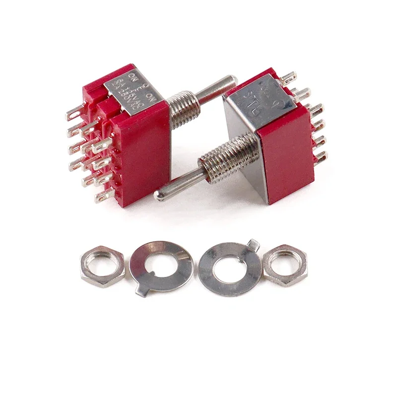 Toggle Switch SPDT DPDT Rocker Switch MTS 5A 6A 125V Self-Reset Switch 3A 250 AC 3 6PIN ON-ON ON-OFF-ON (art.: 3920cec4aa003) - 3920cec4aa003