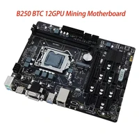 professional b250 btc mining machine motherboard 12 pci e16x graph card sodimm lga 1151 ddr4 sata3 0 support vga dvi for miner