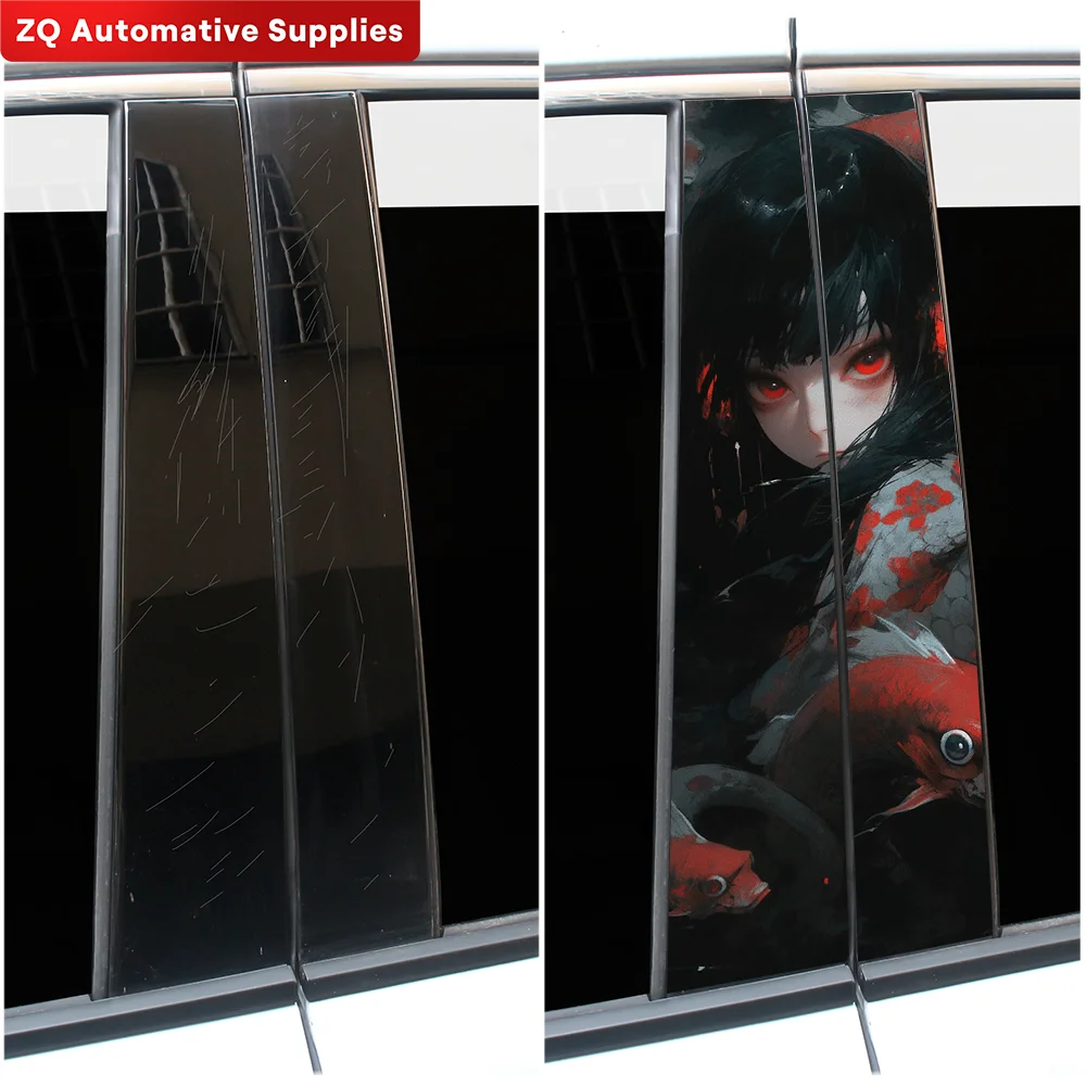 Автомобильные наклейки с ужасной девушкой забавные автомобильные