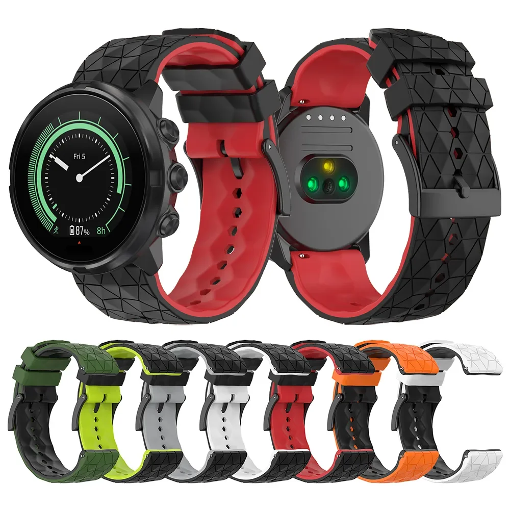 

24mm Sports Silicone Strap For Suunto 9 7 D5/Suunto Spartan Sport/Wrist HR/Baro Watch Band Bracelet Replacement Accessories