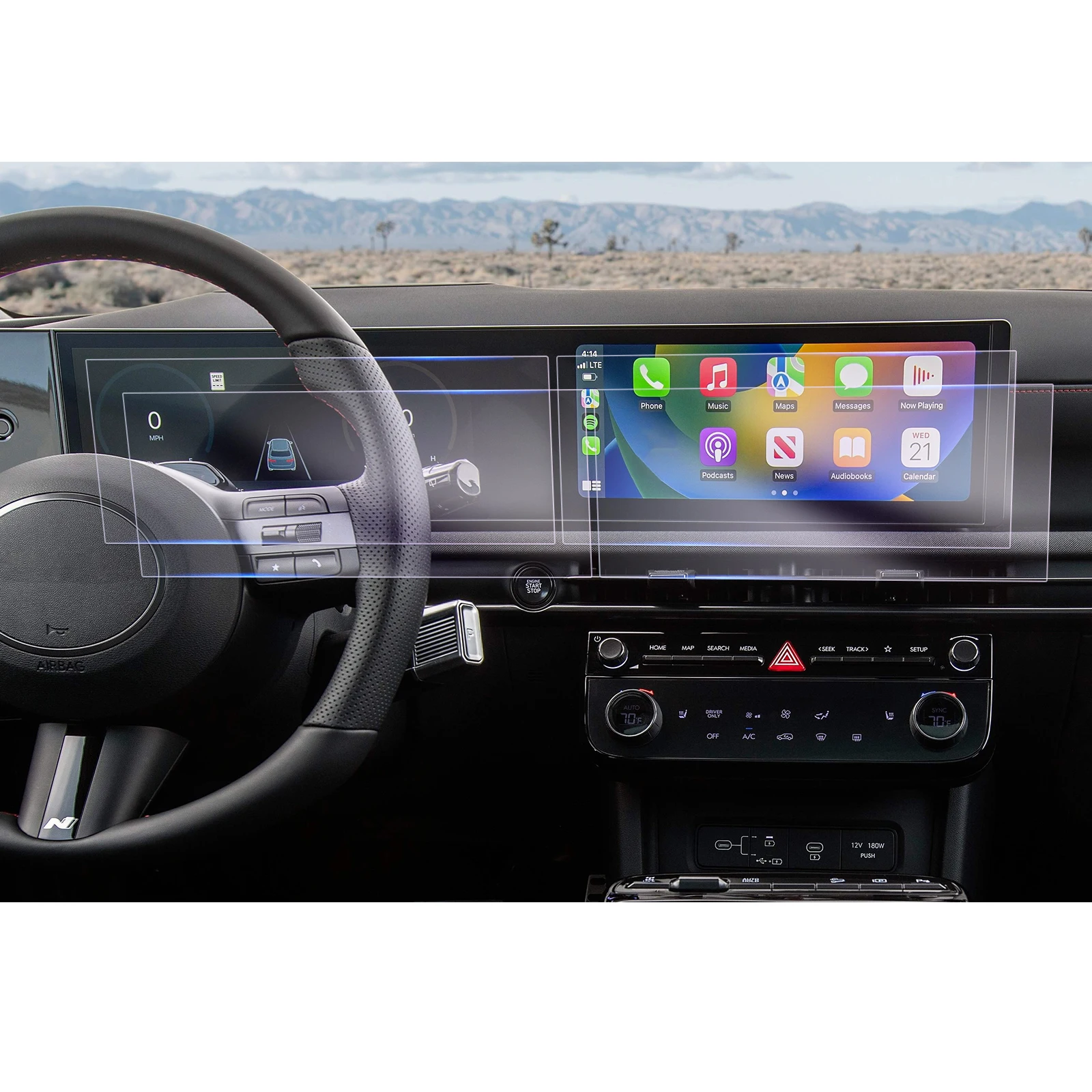 RUIYA для Hyundai Tucson NX4 2024 2025 2026 автомобиль навигации & ЖК-прибор Nano экран протектор