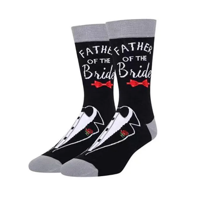 

Wedding Gift Groom Bride Best Man Father of Bride Groom Socks Weeding Socks Engaged Gifts