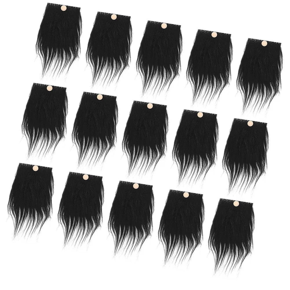 

24 Sets An Fittings Gnome Beard Wooden Ball Supplies Gnomes Bread And Bead Flannel Nose Beards Decor