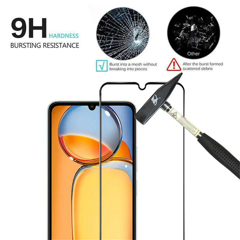 4 шт. защитное стекло для Redmi 13C/Poco C65 очки редми 13с 12с 10с ксиоми 9с нфс защитная