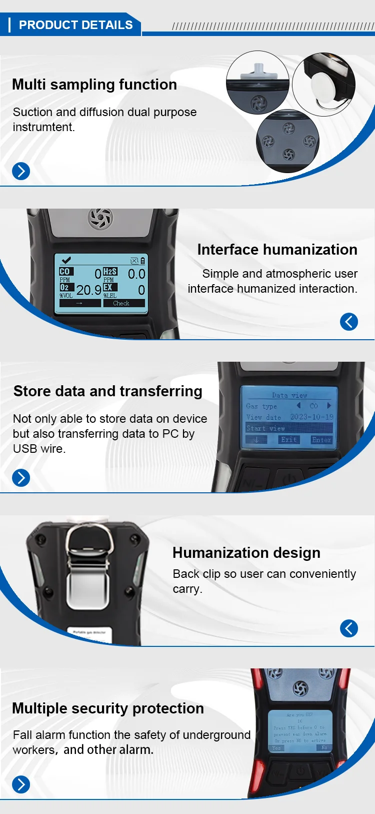 Xtester-SKZ2054C ручной детектор горючих бром-газов BR2