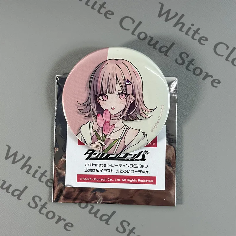 Фото Официальный значок-эмблема из жести по аниме Danganronpa: Чиаки Нанами, Нагито Комаэда, Каэде Акамацу, Кокичи Оума. Подарок. №2