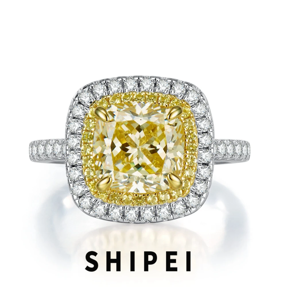 

Женское кольцо из серебра 925 пробы с цитрином 8 х8 мм