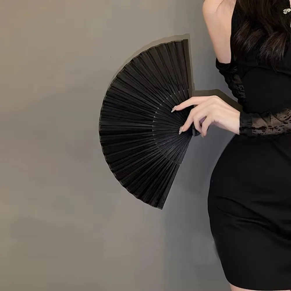 Винтажный ручной веер бамбуковый складной бумажный портативный в китайском