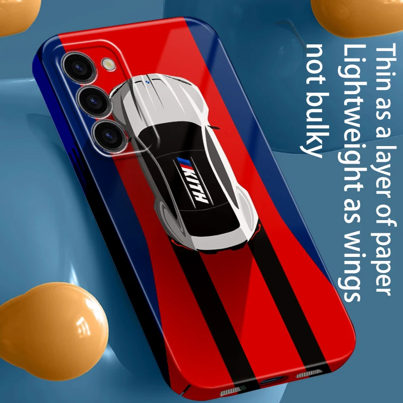 

Luxury M Power BMW For Samsung Galaxy S23 S22 S21 Ultra Plus 4G 5G A03 Core Feilin Film Phone Case Back Hard Cover