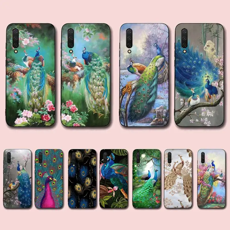 

TOPLBPCS peacock feather Phone Case for Xiaomi mi 5 6 8 9 10 lite pro SE Mix 2s 3 F1 Max2 3