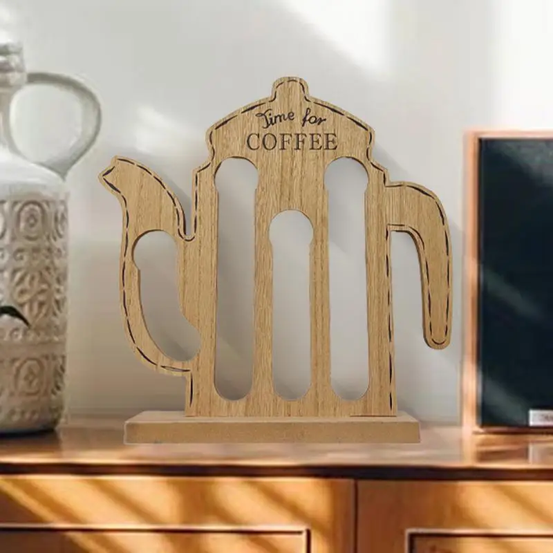 Органайзер для капсул кофе деревянный органайзер домашние украшения держатель