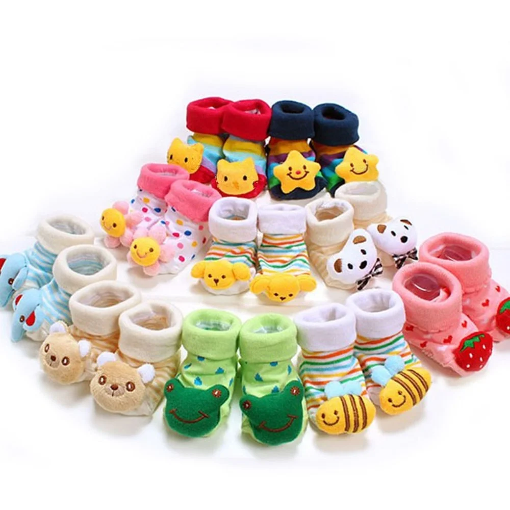 Newborn Baby Socks Cartoon Animal Girls Socks Cotton Toddler Socks Kids Floor Socks Winter Socks Children Clothes Accessories