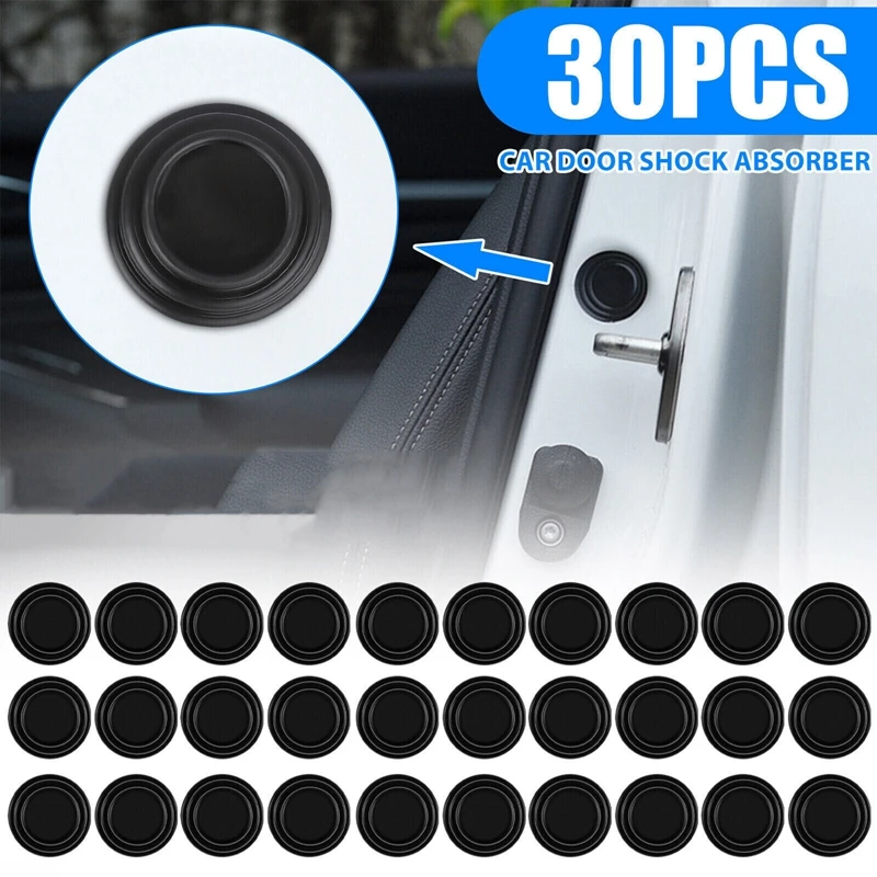 

30 шт., силиконовые амортизаторы на двери автомобиля