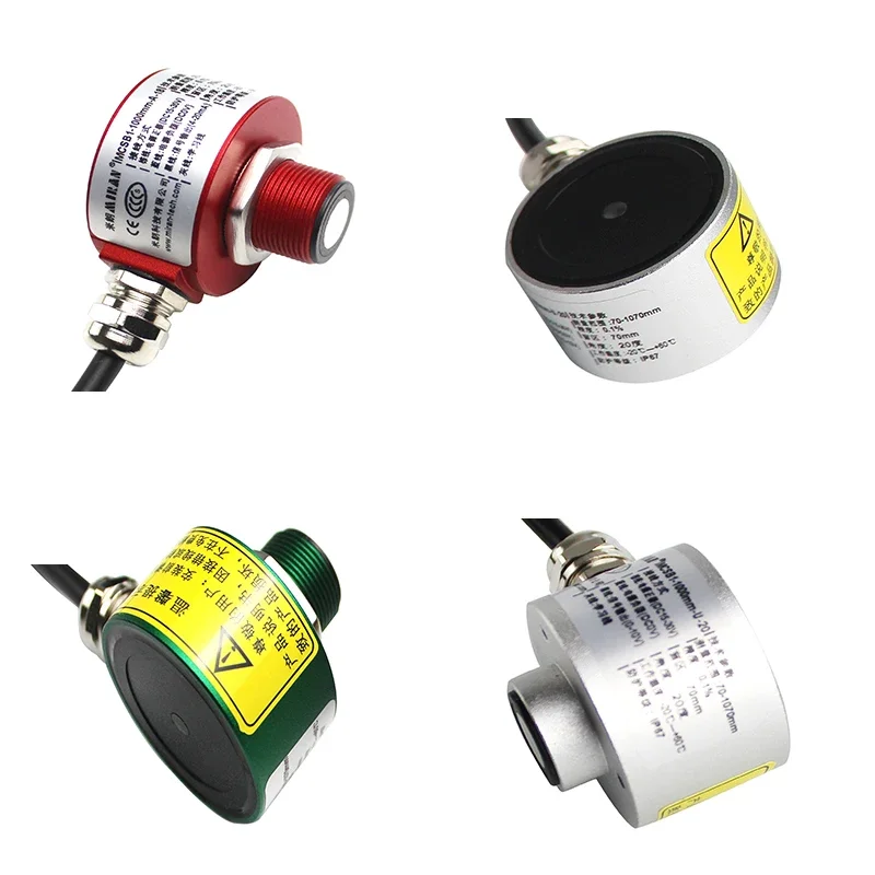 Бесконтактный ультразвуковой датчик смещения MIRAN ход 60-1060 мм MCSB 4-20 мА 0-10 В выход