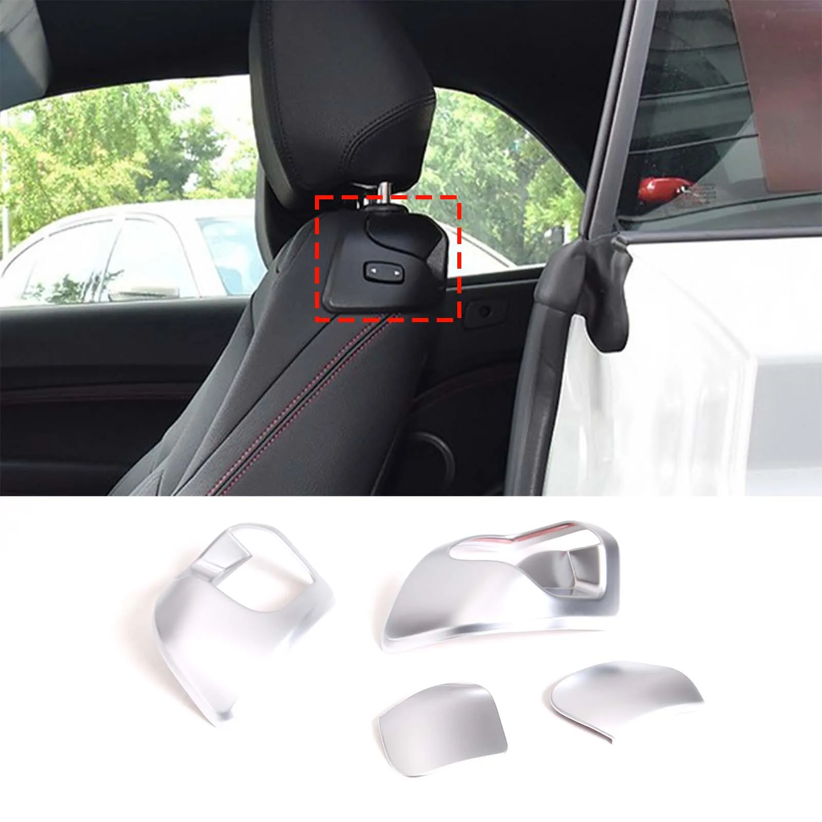 Для BMW 2 серии F22 F23 2014-2019 (2 дверная версия) ABS из углеродного волокна регулировка