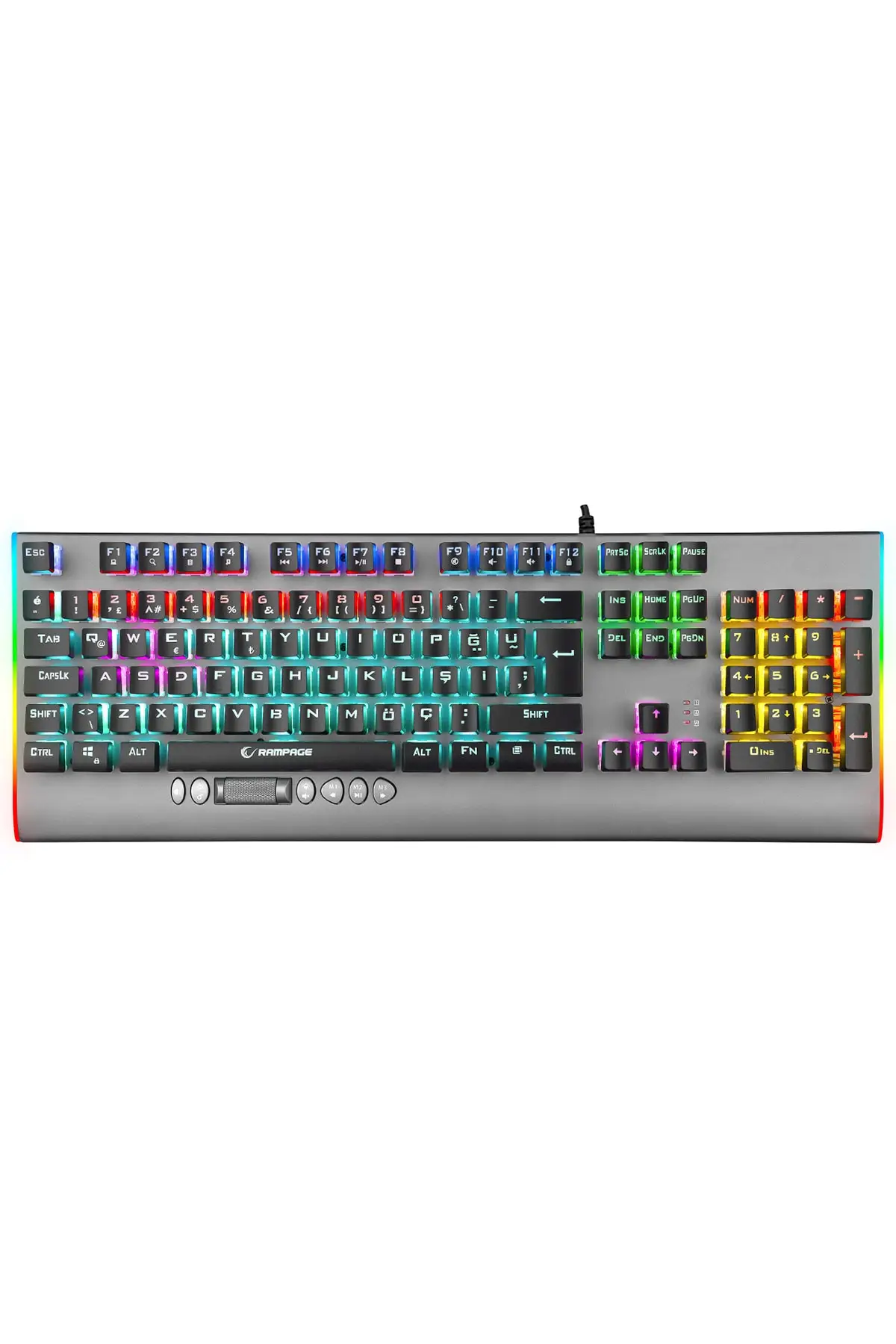 

Kb-r211 Prime Rainbow Illuminated Crystal Blue Switch Mechanical Gaming Keyboard