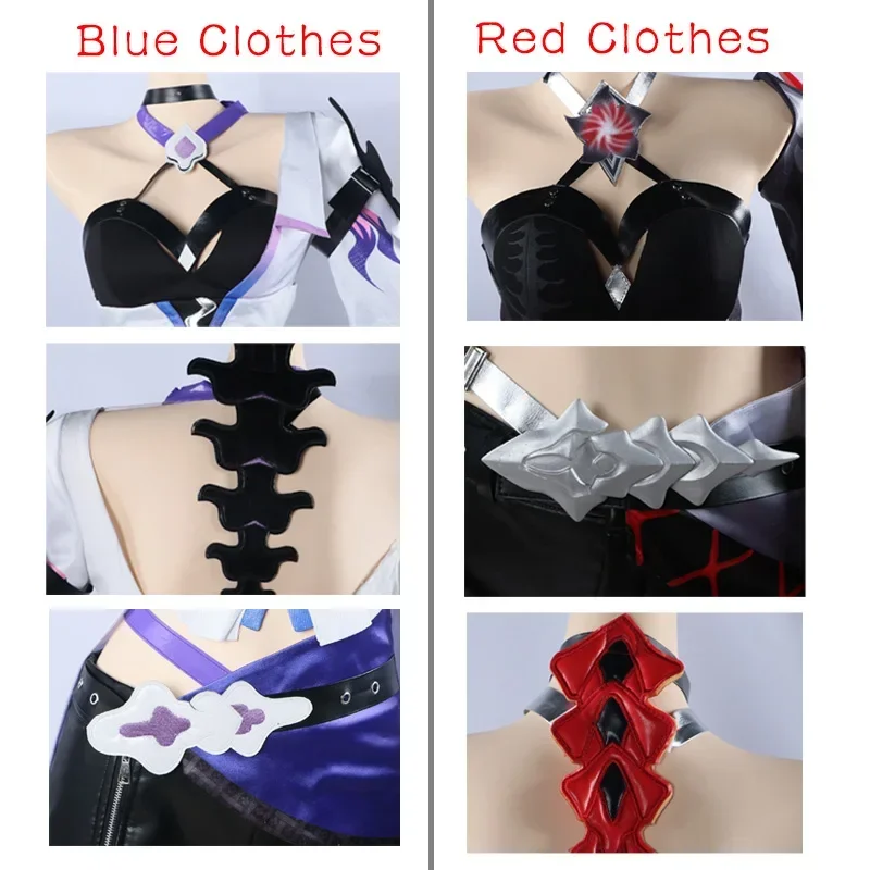 Игра Honkai Star Rail Acheron красный костюм платье парик обувь полный комплект женская