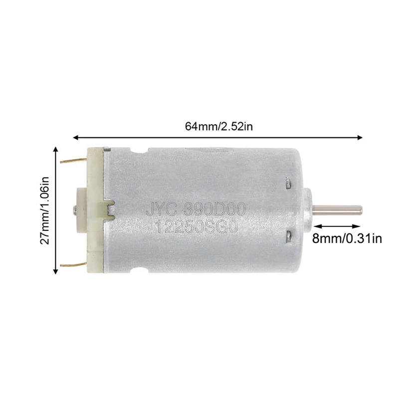 Двигатель постоянного тока 390 15600 об/мин высокоскоростной щеточный двигатель с