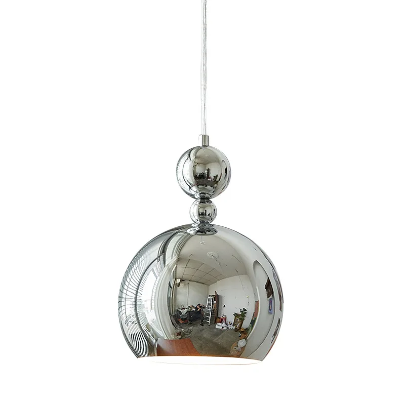 

Bauhaus Pendant Light Nordic Living Room Dining Room Electroplated Glass Ball Chandelier American rural Creative Medieval Lamps